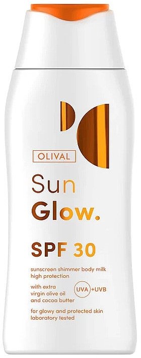 Olival SunGlow Sunscreen Shimmer Body Milk SPF30  - Illuminierende Körpermilch mit Sonnenschutzmittel  — Bild N1