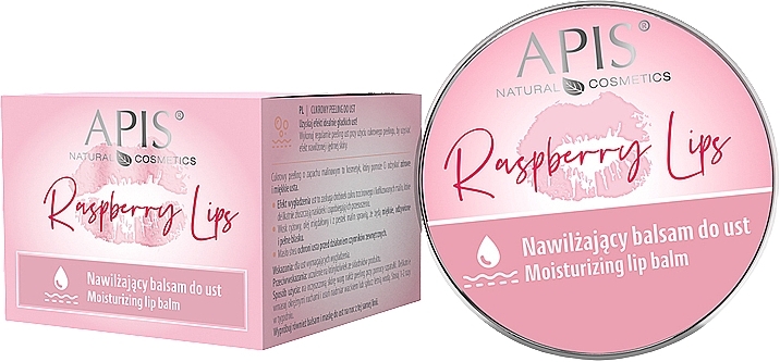 Feuchtigkeitsspendender Lippenbalsam - APIS Professional Raspberry Lips Moisturizing Lip Balm — Bild N3