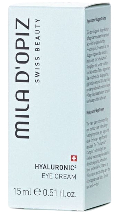 Augencreme mit Hyaluronsäure  - Mila D’Opiz Hyaluronic 4 Eye Cream — Bild N2