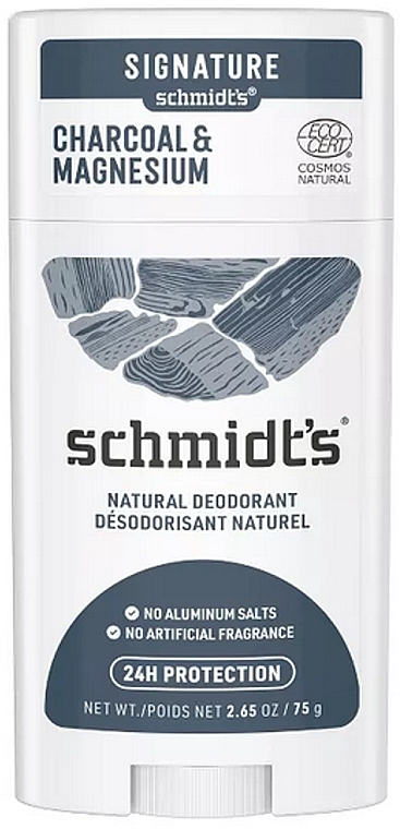 Natürlicher Deostick - Schmidt's Deodorant Stick Charcoal & Magnesium 