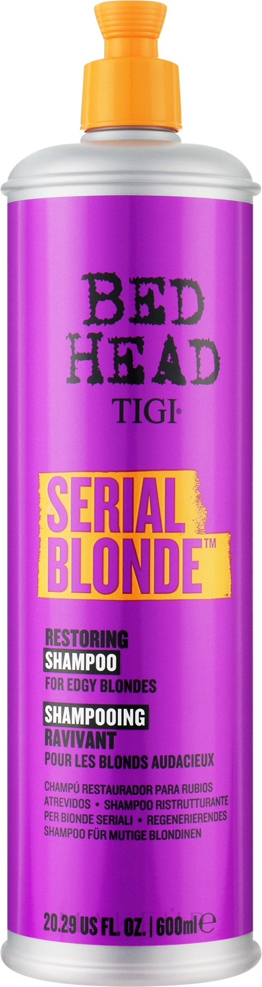 Regenerierendes Shampoo für mutige Blondinen - Tigi Bed Head Serial Blonde Shampoo — Bild 600 ml