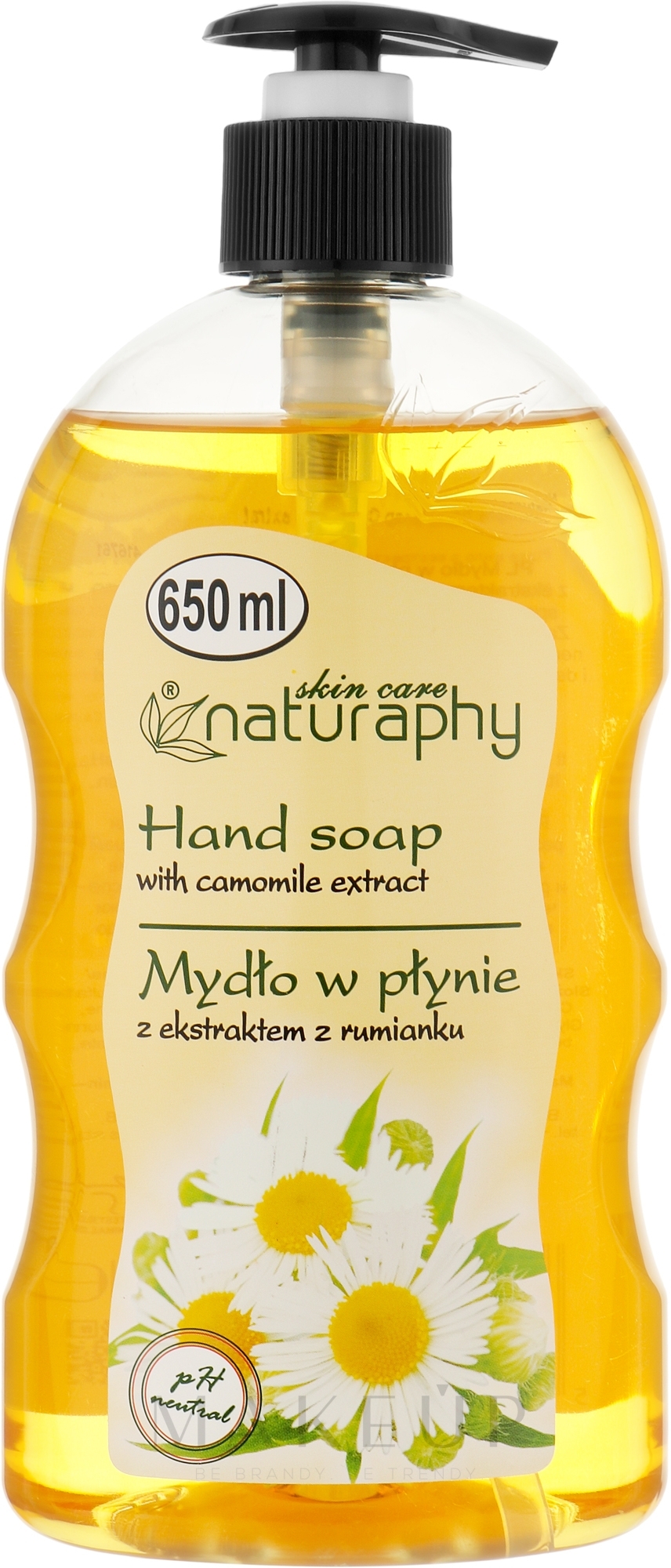 Flüssige Handseife mit Kamillenextrakt - Naturaphy Hand Soap — Foto 650 ml