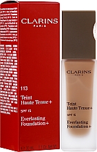 Düfte, Parfümerie und Kosmetik Langanhaltende Foundation LSF 15 - Clarins Everlasting Foundation+ SPF 15