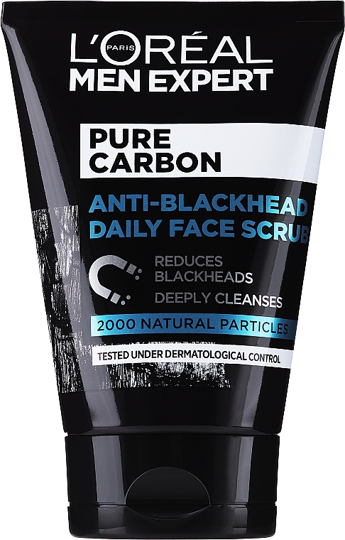 Intensives Gesichtspeeling gegen Hautunreinheiten mit Aktivkohle - L'Oreal Paris Men Expert Pure Charcoal Scrub — Bild N3