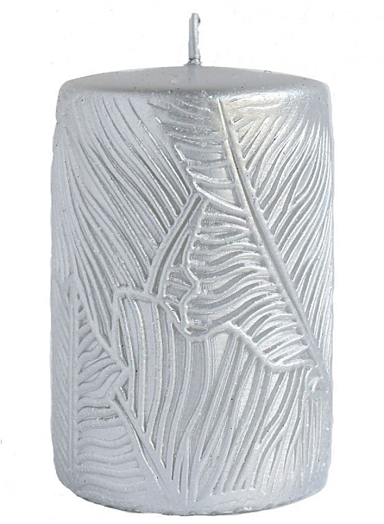 Dekorative Kerze 7x10 cm silber - Artman Tivano — Bild N1