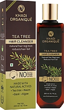 Natürliches Shampoo gegen Schuppen und Haarausfall - Khadi Organique Tea Tree Hair Cleanser — Bild N2