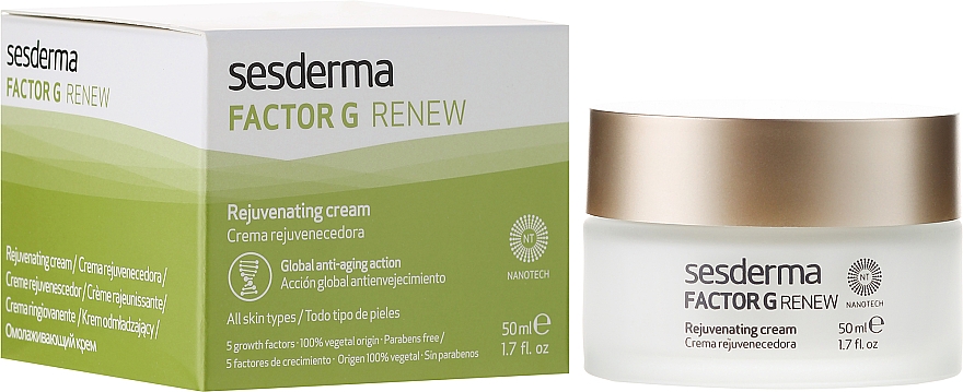 Regenerierende Anti-Aging Creme für alle Hauttypen - SesDerma Laboratories Factor G Anti-Aging Regenerating Facial Cream