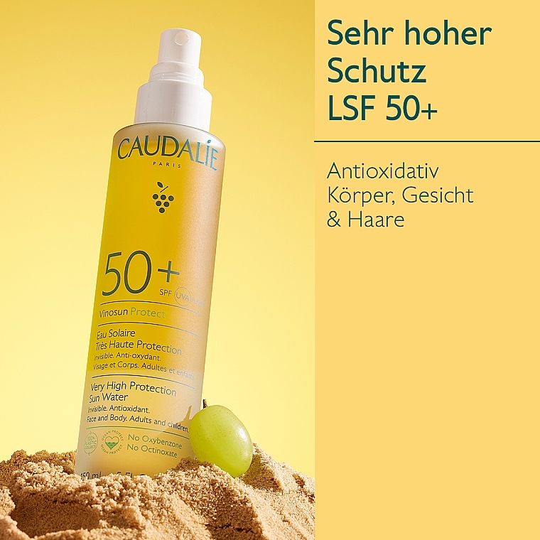 Sonnenschutzwasser SPF50+ - Caudalie Very High Protection Sun Water SPF50+ — Bild N3