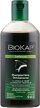 Entgiftendes Shampoo mit schwarzer Tonerde und Aktivkohle - BiosLine BioKap Detoxifying Black Shampoo — Bild N2