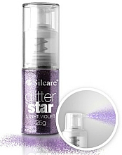 Düfte, Parfümerie und Kosmetik Schimmernde Partikeln mit Pumpenspender für Haar und Nägel - Silcare Glitter Star