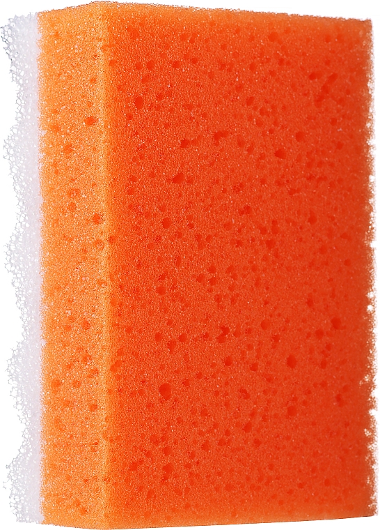 Badeschwamm Quadrat groß orange - LULA — Bild N1