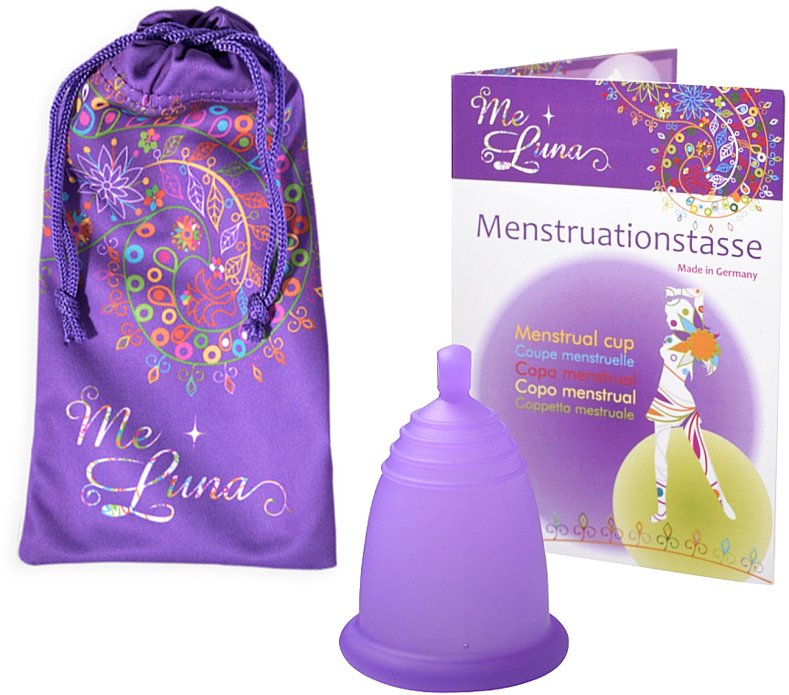 Menstruationstasse Größe L violett - MeLuna Classic Menstrual Cup Ball — Bild N1