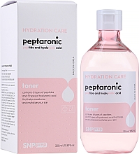 Glättendes und feuchtigkeitsspendendes Gesichtstonikum mit Peptiden und Hyaluronsäure - SNP Prep Peptaronic Toner — Bild N2