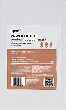 Anti-Aging Peel-Off-Maske für das Gesicht mit Weizenkeim- und Paranussöl - Lynia Power Of Oil Peel Off Powder Mask — Bild N1