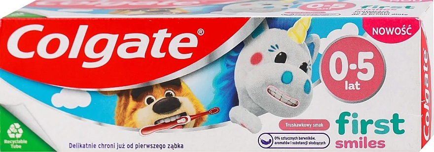 Kinder-Zahnpasta 0-5 Jahre  - Colgate Kids First Smiles Toothpaste — Bild N2