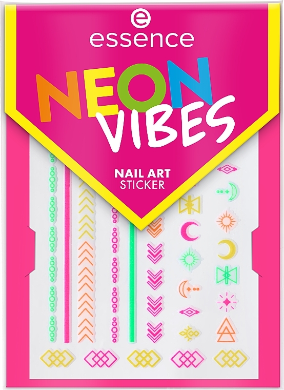 Nagelaufkleber - Essence Neon Vibes Nail Art Stickers — Bild N1