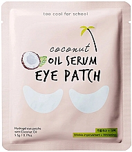 Düfte, Parfümerie und Kosmetik Hydrogel-Augenpatches mit Kokosnussöl - Too Cool For School Coconut Oil Serum Eye Patch