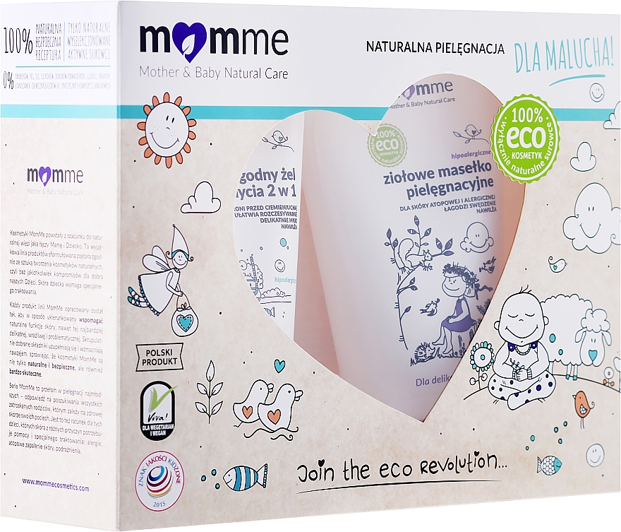 Körperpflegeset - Momme Baby Natural Care Set (Körpermilch 150ml + Duschgel 150ml) — Bild N1