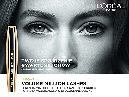 Wasserfeste Mascara für voluminöse Wimpern - L'Oreal Paris Volume Million Lashes Waterproof — Foto N4