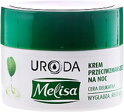 Düfte, Parfümerie und Kosmetik Glättende und regenerierende Anti-Falten Nachtcreme für das Gesicht - Uroda Melisa Face Cream