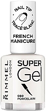 Düfte, Parfümerie und Kosmetik Gelnagellack - Rimmel Super Gel French Manicure