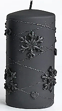 Düfte, Parfümerie und Kosmetik Dekorative Kerze schwarz 7x10 cm - Artman Snowflake Application