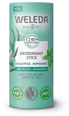 Deostick mit Eukalyptus und Minze  - Weleda Deodorant Stick Eucalyptus-Peppermint  — Bild N1