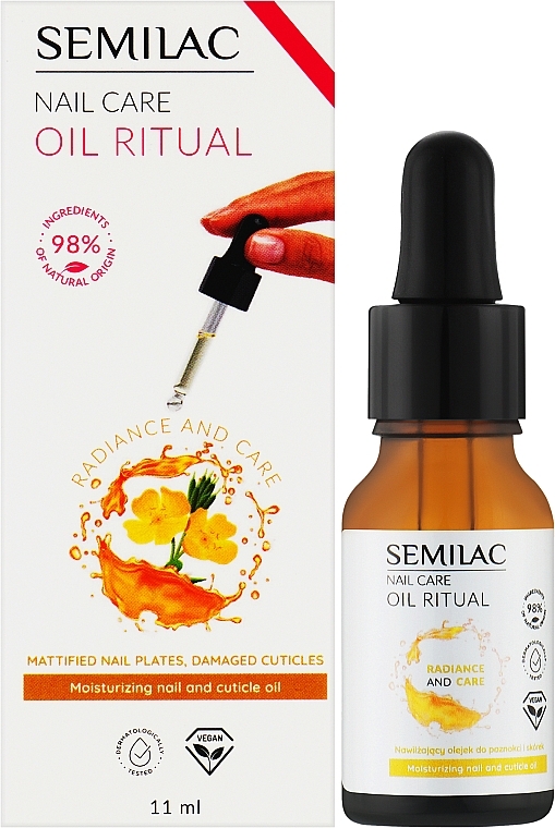 Feuchtigkeitsspendendes Öl für Nägel und Nagelhaut - Semilac Nail Care Oil Ritual — Bild N2