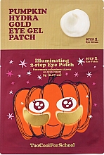 Düfte, Parfümerie und Kosmetik 2-stufige Hydrogel-Augenpatches mit Kürbisextrakt und kolloidalem Gold - Too Cool For School Pumpkin Hydra Gold Eye Gel Patch