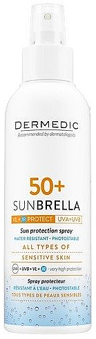 Sonnenschutzspray für den Körper SPF 50+ - Dermedic Sunbrella Protective Spray Spf50+ — Bild N1
