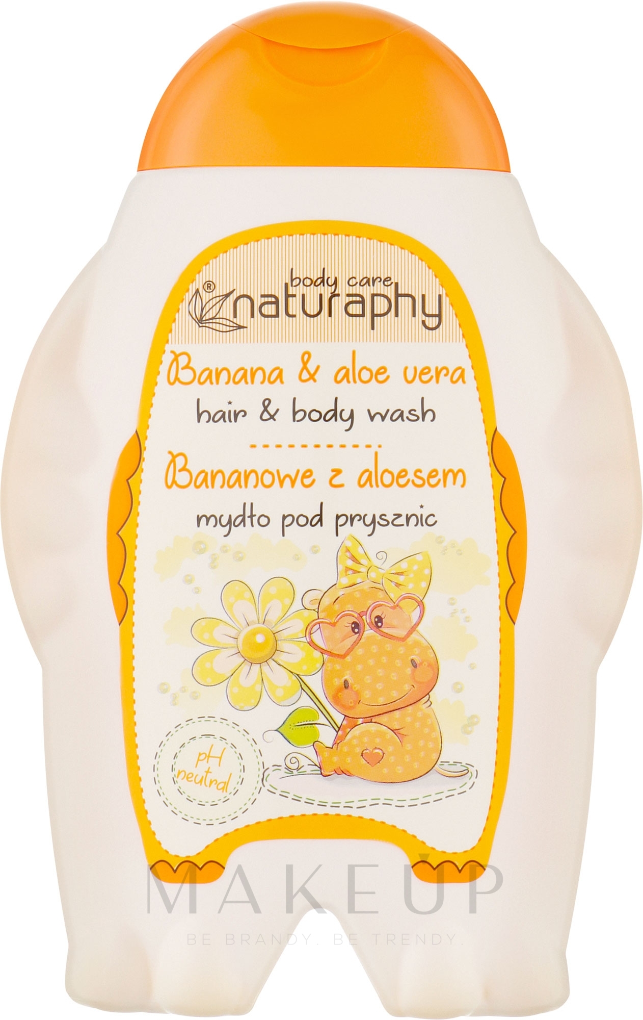 2in1 Shampoo und Duschgel für Kinder mit Bananenduft und Aloe Vera-Extrakt - Naturaphy Hair & Body Wash — Bild 300 ml