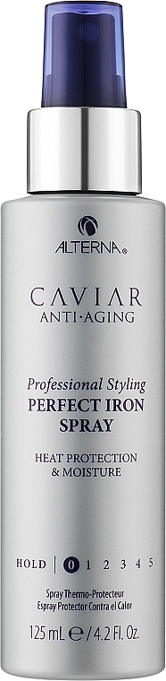 Wärmeschutzspray zur Haarglättung mit Schwarzkaviar-Extrakt - Alterna Caviar Anti-Aging Perfect Iron Spray