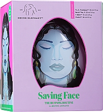 Düfte, Parfümerie und Kosmetik Gesichtspflegeset - Drunk Elephant Saving Face Resurfacing Skincare Kit (Gesichtsmaske 15ml + Gesichtsgel 30ml + Gesichtscreme 30ml + Gesichtsserum 30ml)