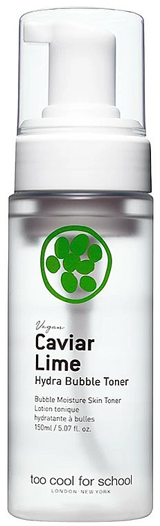 Feuchtigkeitsspendendes Gesichtstonikum mit Kaviar-Limette-Extrakt - Too Cool For School Caviar Lime Hydra Bubble Toner — Bild N1