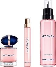 Giorgio Armani My Way - Set (Eau de Parfum/100ml +Eau de Parfum/30ml + Eau de Parfum (Mini)/10ml) — Bild N3