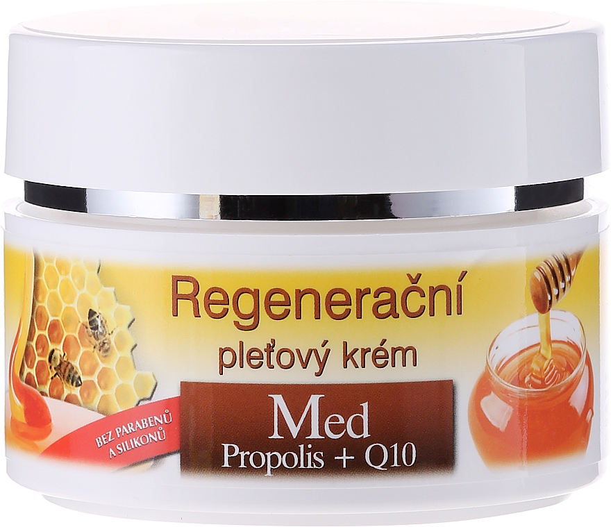 Regenerierende Tagescreme mit Propolis und Coenzym Q10 - Bione Cosmetics Honey + Q10 Cream — Bild N2