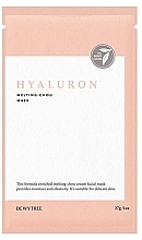 Düfte, Parfümerie und Kosmetik Tuchmaske für empfindliche Haut mit Hyaluronsäure - Dewytree Hyaluron Melting Chou Mask