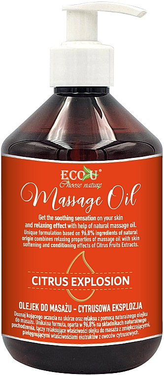 Massageöl Citrus Explosion - Eco U Citrus Explosion Massage Oil — Bild N1