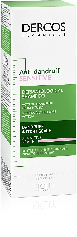 Anti-Schuppen Shampoo für empfindliche Kopfhaut - Vichy Dercos Anti Dandruff Sulphate Free Shampoo — Bild N2