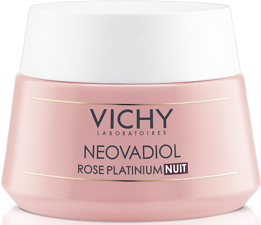 Revitalisierende und stärkende Rosé-Creme für reife Haut - Vichy Neovadiol Rose Platinum Night Cream