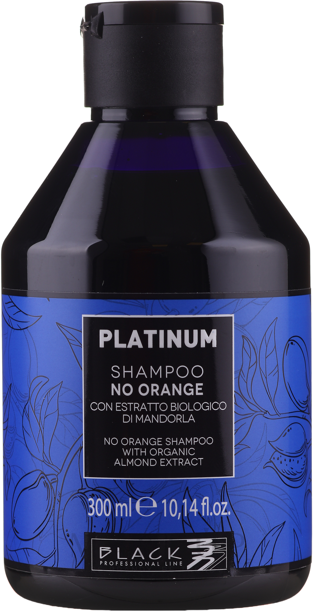 Anti-Orangestich Shampoo mit Bio Mandelextrakt - Black Professional Line Platinum No Orange Shampoo With Organic Almond Extract — Foto 300 ml