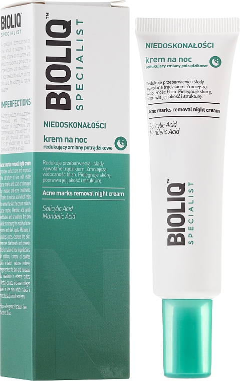 Beruhigende Nachtcreme gegen Akne - Bioliq Specialist Acne Marks Removal Night Cream — Bild N1