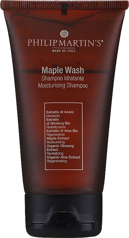 Pflegendes und feuchtigkeitsspendendes Shampoo mit Ahornextrakt - Philip Martin's Maple Wash (Mini)  — Bild N1