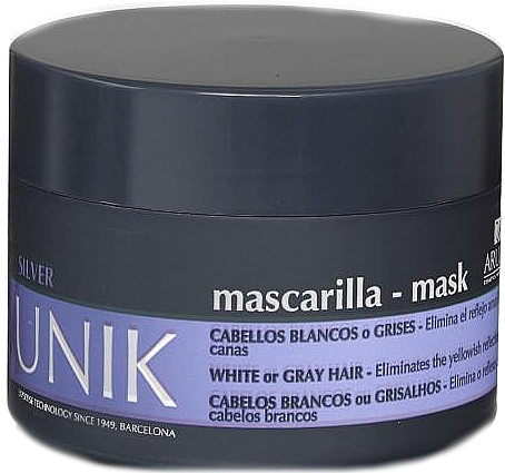 Feuchtigkeitsspendende und pflegende Maske für blondes oder graues Haar - Arual Unik Silver Mask — Bild N1