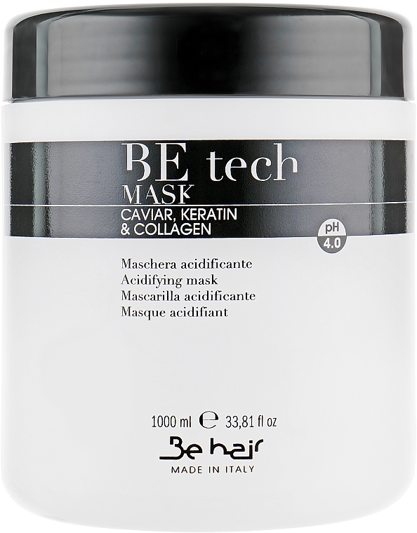 Saure pH-Maske mit Keratin und Kollagen - Be Hair Be Tech Acidifying Mask — Bild N1