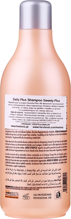 Glättendes Shampoo für lockiges Haar mit Süßmandelproteinen - Freelimix Daily Plus Shampoo — Bild N2