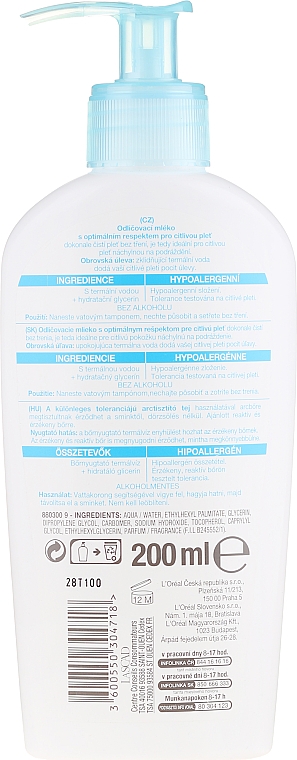 Gesichtsreinigungsmilch für sehr empfindliche und reaktive Haut - Mixa Sensitive Skin Expert Cleansing Milk Optimal Tolerance — Bild N2