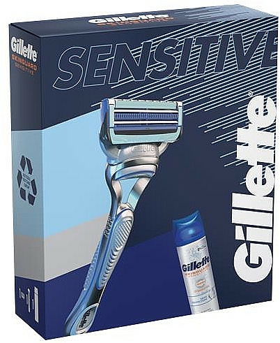 Set - Gillette SkinGuard Sensitive (Rasierer + Rasiergel 200ml) — Bild N1