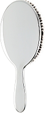 Haarbürste mit Naturborsten groß 23M silber - Janeke Silver Hairbrush — Bild N2