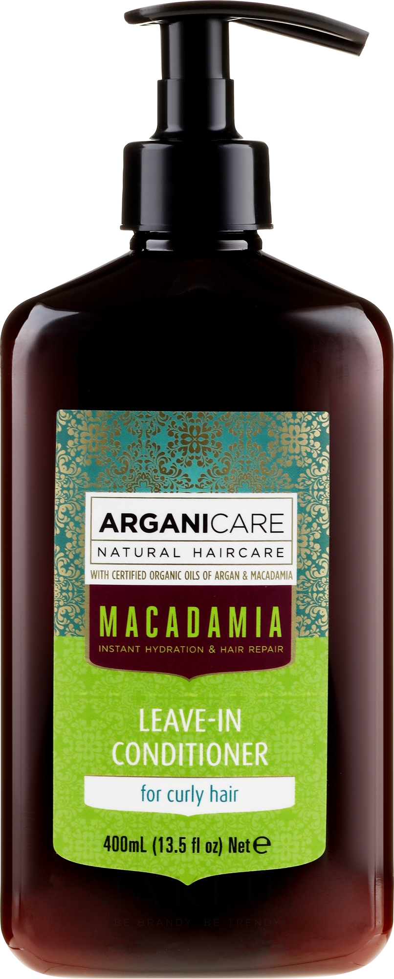 Haarspülung mit Macadamia für lockiges Haar ohne Ausspülen - Arganicare Macadamia Leave-In Conditioner — Bild 400 ml